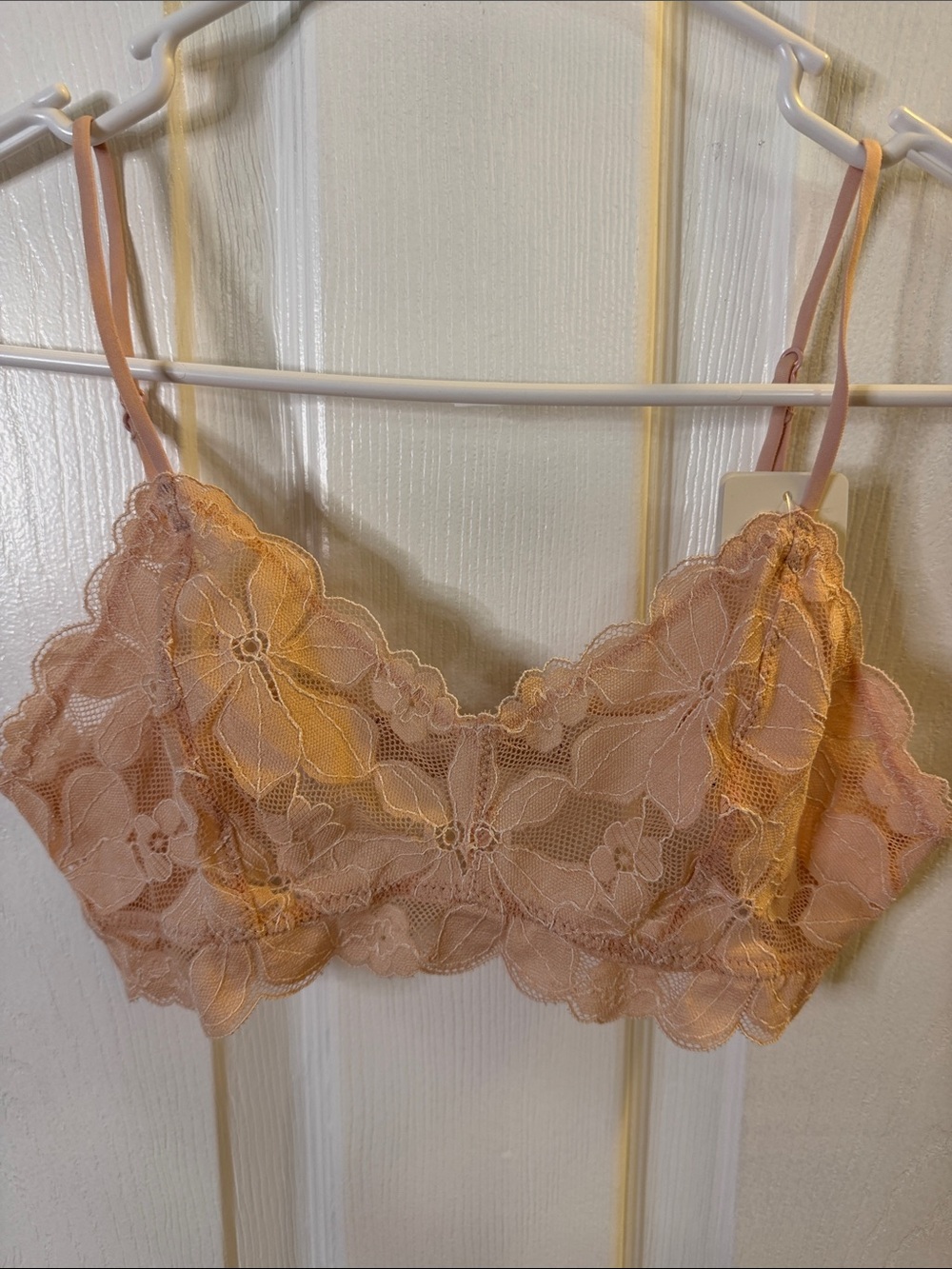 Floral Lace Bralette in Dusty Rose - Women's Intimates